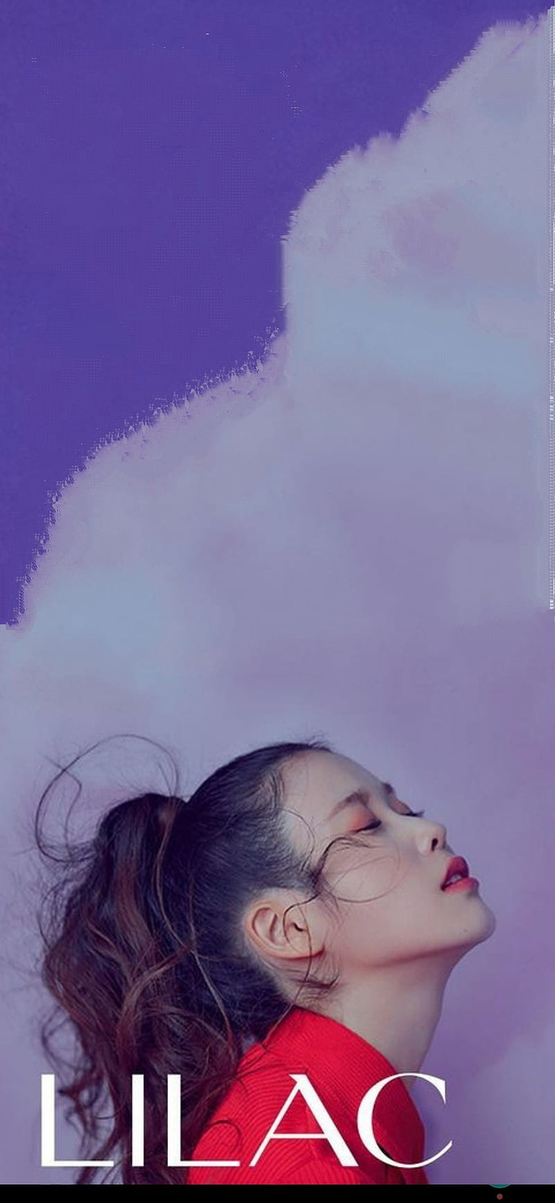 IU, celebrity, cute, kpop, lilac, HD phone wallpaper