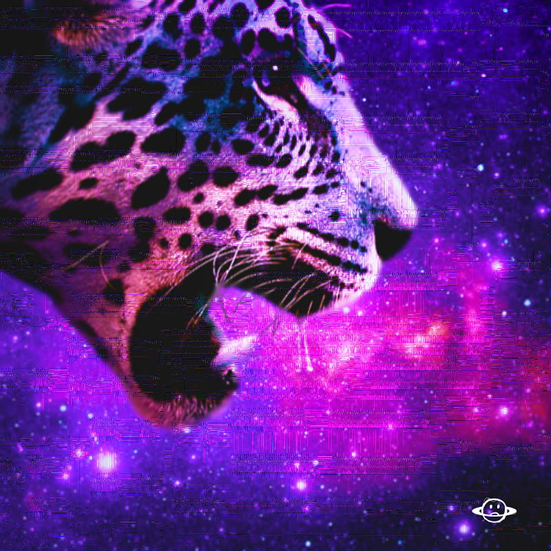 Jaguar , anime, black, city, kipo, lofi, paint, purple, space, HD phone wallpaper