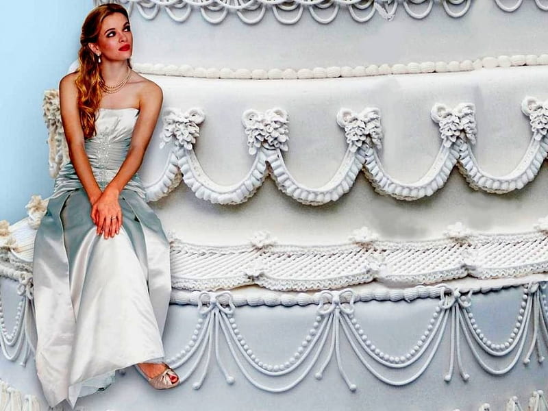 Danielle Panabaker, cake, model, bonito, wedding, actress, Danielle, Panabaker, 2015, HD wallpaper