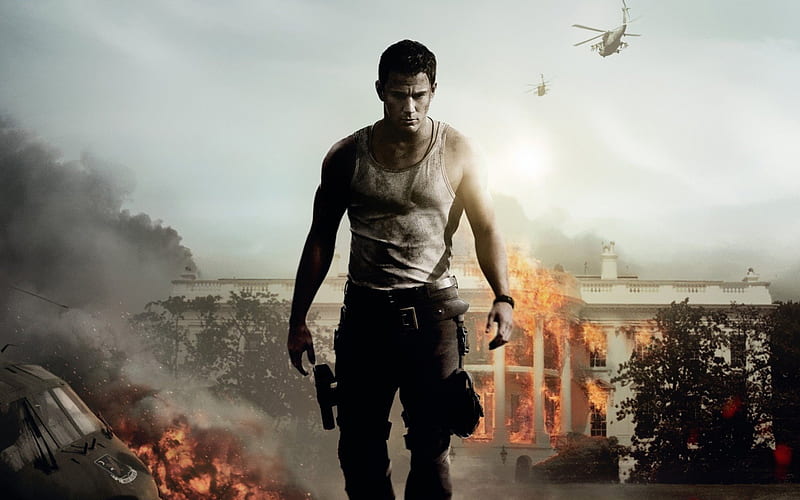 White House Down 2013, Jaime Foxx, 2013, Entertainment, Channing Tatum, White House Down, Movies, HD wallpaper