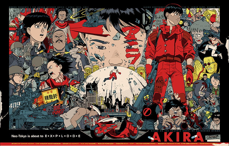 Akira, tetsuo, movie, anime, tokio, kaneda, blood, HD wallpaper