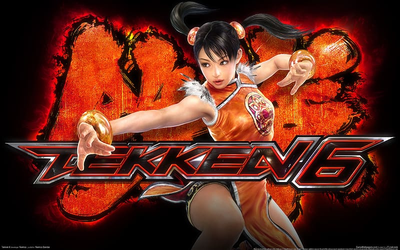 Tekken, Dress, Bracelet, Video Game, Twintails, Tekken 5, Ling Xiaoyu, Orange Dress, Tekken 6, HD wallpaper