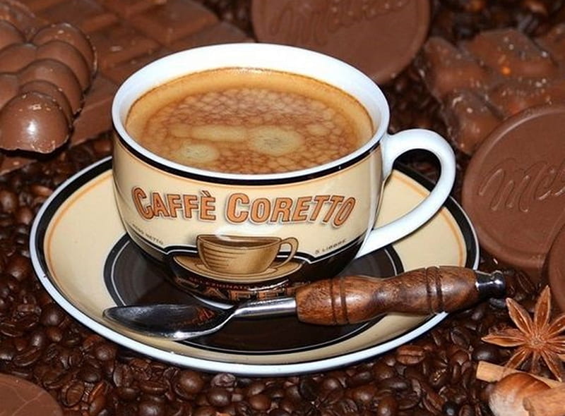 caffe coretto, food, coffee, brown, graphy, cool, drinks, HD wallpaper