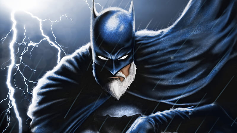 Old Batman , batman, superheroes, artwork, artist, artstation, HD wallpaper