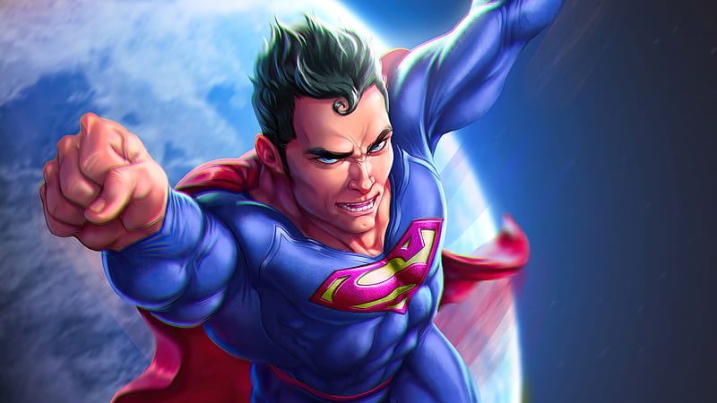 Superman Outside World, superman, superheroes, artist, artwork, digital-art, artstation, HD wallpaper