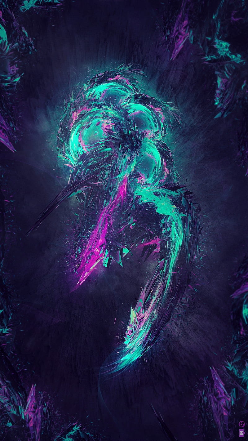 Dark Space, colored, designs, dragons, nebula, plus, purple, smoke, universe, HD phone wallpaper