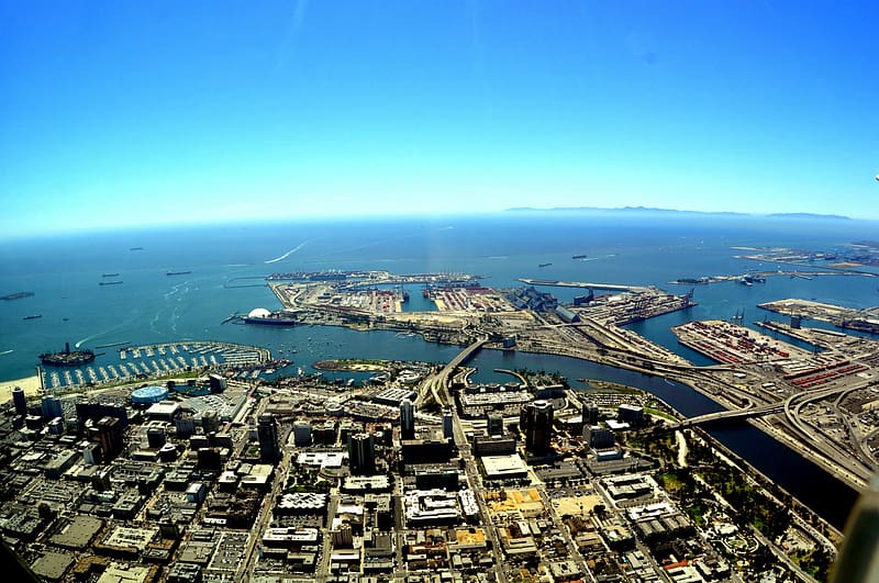 City, California, Long Beach, HD wallpaper