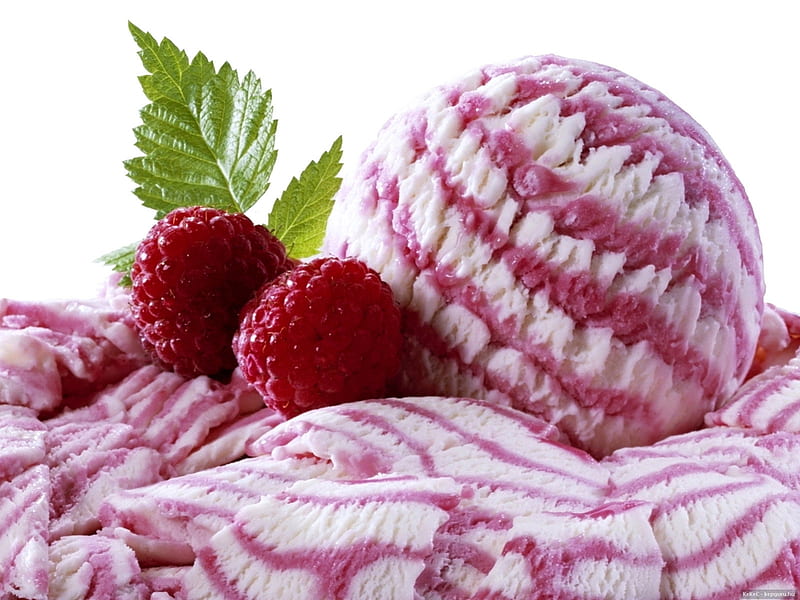 Rassberry Ice Cream, red, berry, rasberry, icecream weallscreamfor icecream, HD wallpaper
