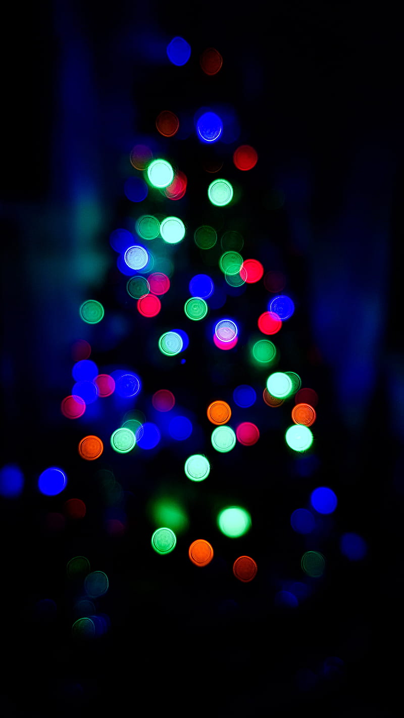 Christmas lights, christmas tree, cool, led lights, rgb lights, HD phone wallpaper