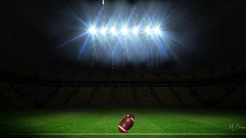 football lights background