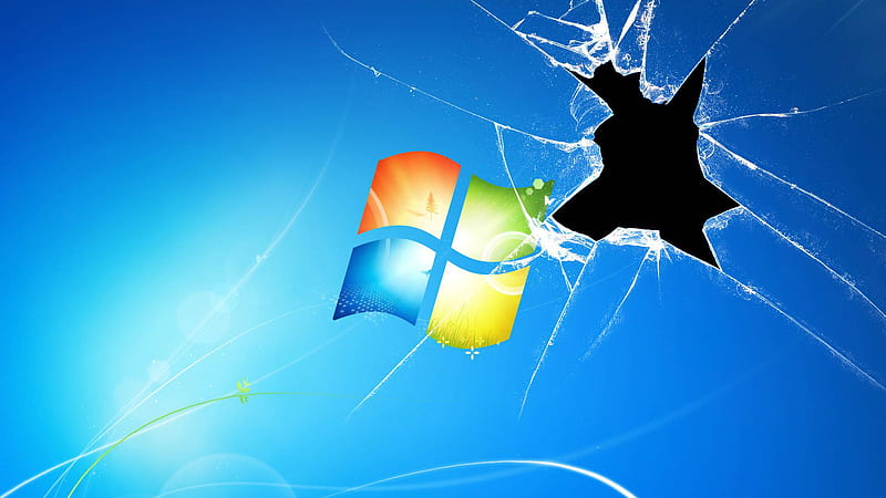 Windows XP Broken Screen Broken Screen, HD wallpaper