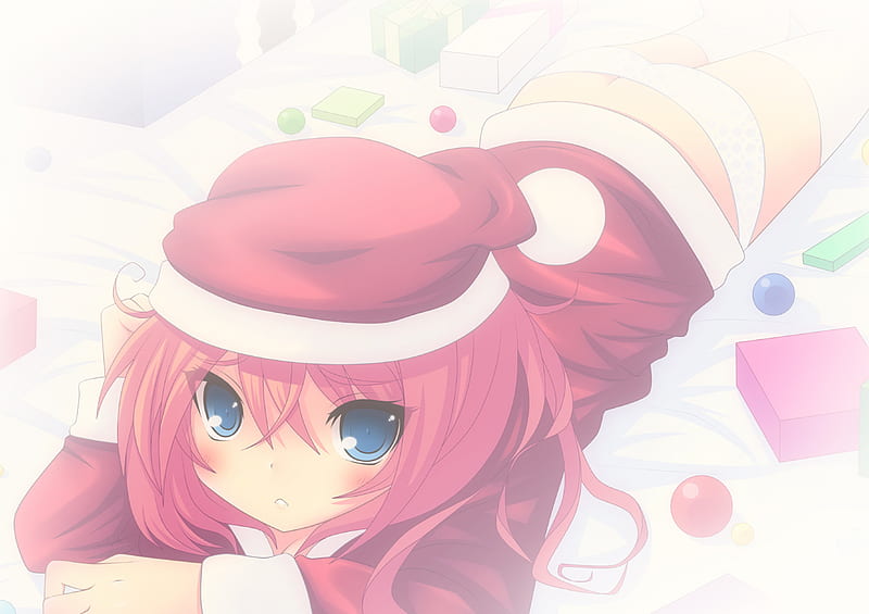 Christmas cutie pretty redhead blush girl underwear jacket