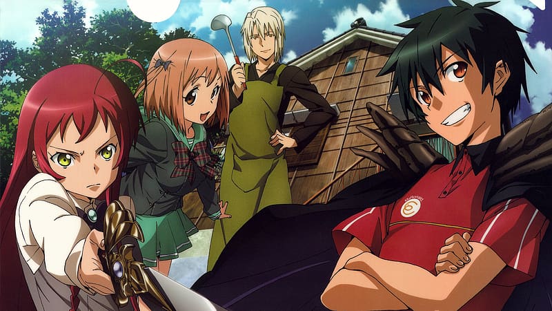 Anime, The Devil Is a Part-Timer!, Emi Yusa, Sadao Maou, HD