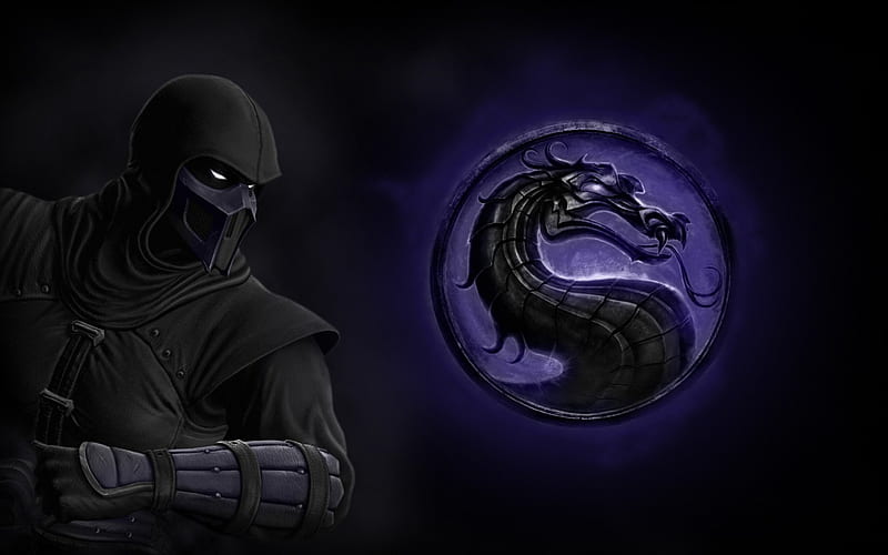 NOOB SAIBOT, FIGHTER, GAME, MORTAL KOMBAT, DARK, HD wallpaper