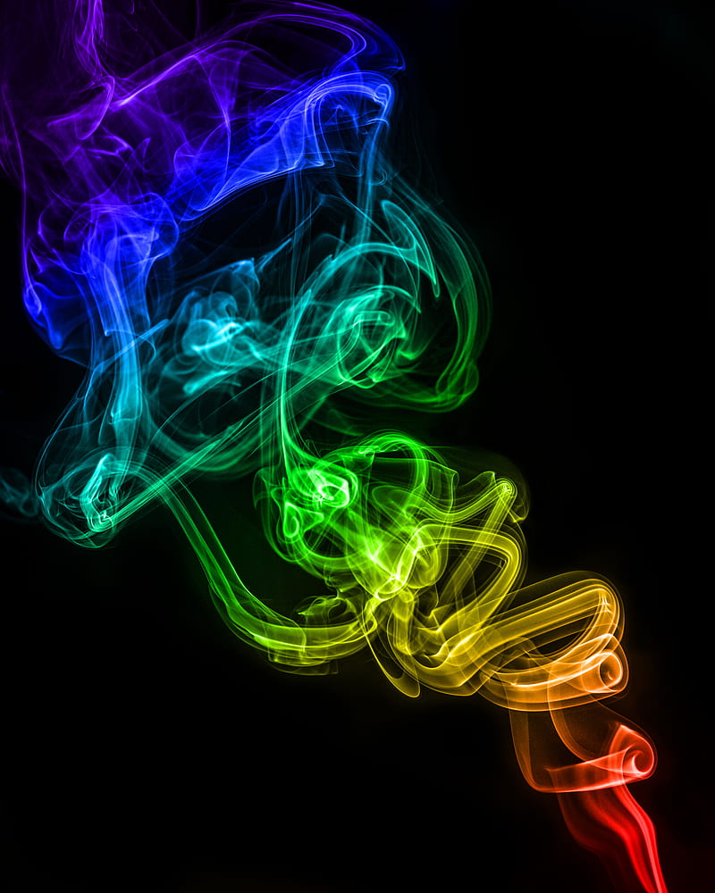 Smoke, transparent, darkness, abstraction, colorful, HD phone wallpaper ...