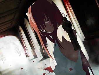 Lucy (Elfen Lied) #red anime girls #Diclonius Elfen Lied #1080P #wallpaper  #hdwallpaper #desktop