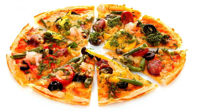 pizza, delicious, italian, food, HD wallpaper
