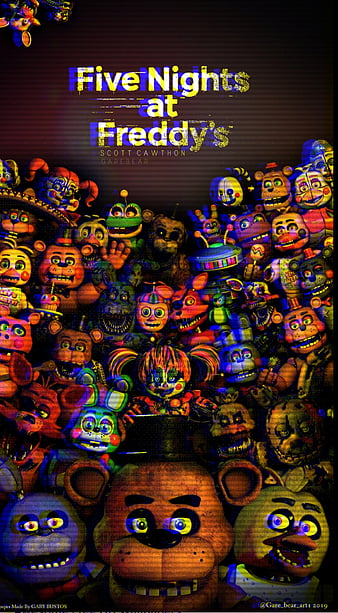 Five Nights at Freddy's Black Art Wallpapers - FNaF Wallpapers 4k