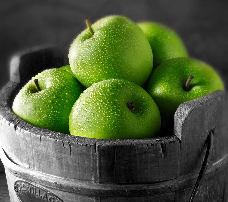 Apples, fruits, green, HD wallpaper | Peakpx