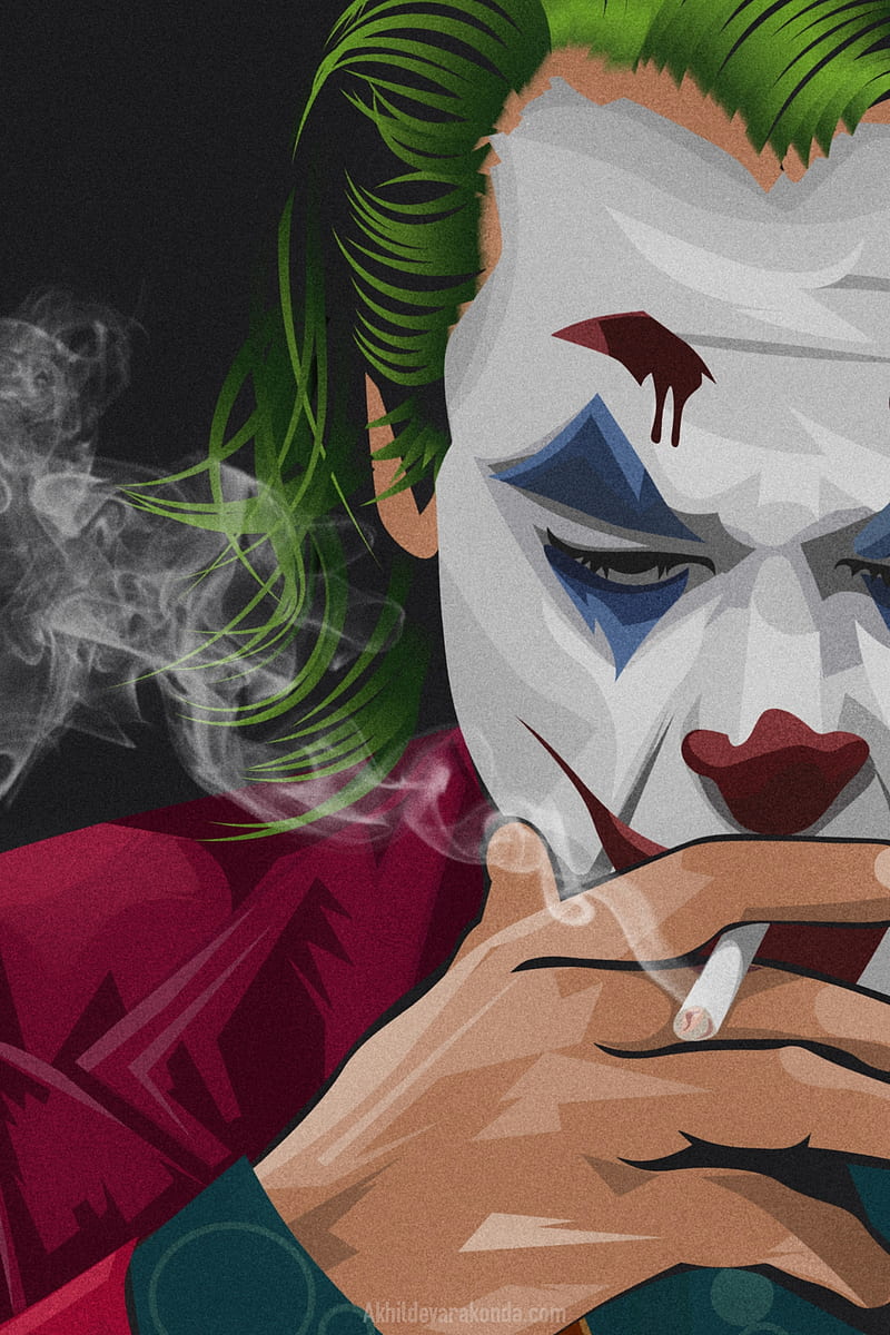Joker Painting, batman, HD phone wallpaper