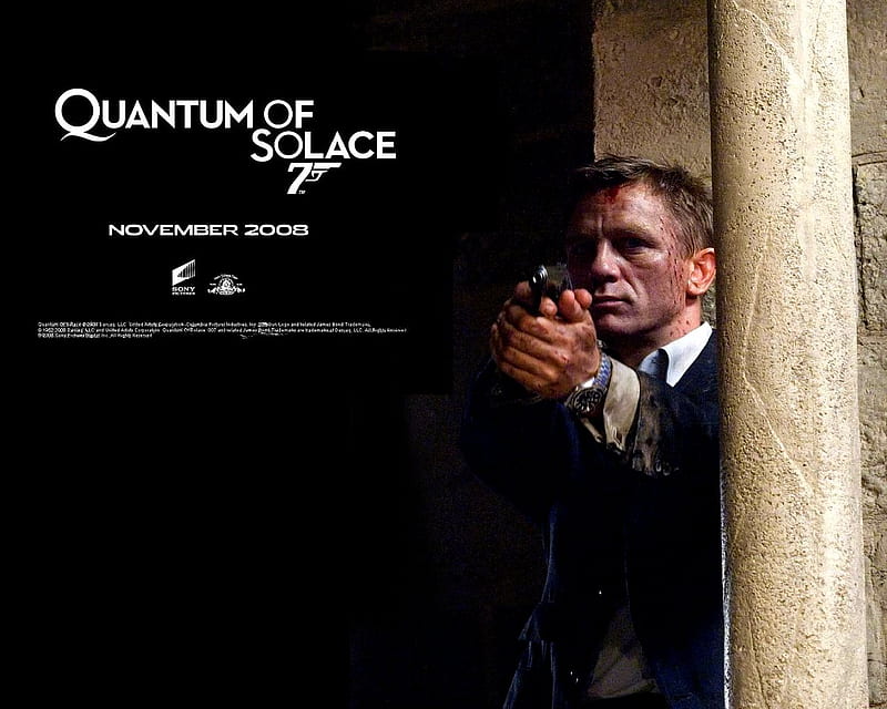 Quantum of Solace , gun, movie, action, romance, quantum of solace, james bond, 007, daniel craig, HD wallpaper