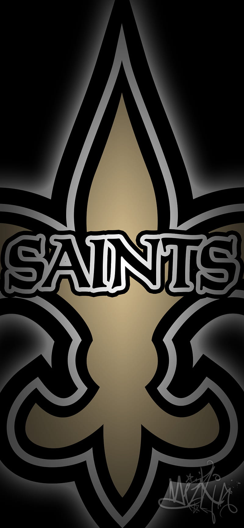 New Orleans Saints, black, drew brees, gold, louisiana, new orleans, nfc, nfl, south, who dat, HD phone wallpaper