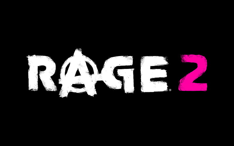 Rage 2 logo, minimal, shooter, Rage, HD wallpaper