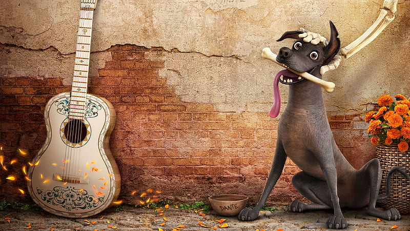 Coco 2017 Movie, dog, Disney, HD wallpaper