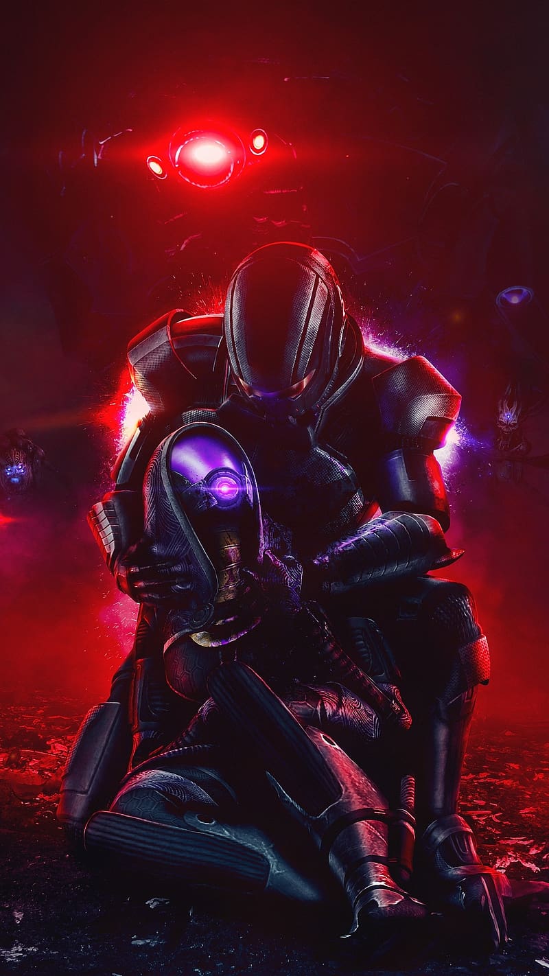 Mass Effect Live, Red Light Background, fiction game, video game, HD phone  wallpaper | Peakpx