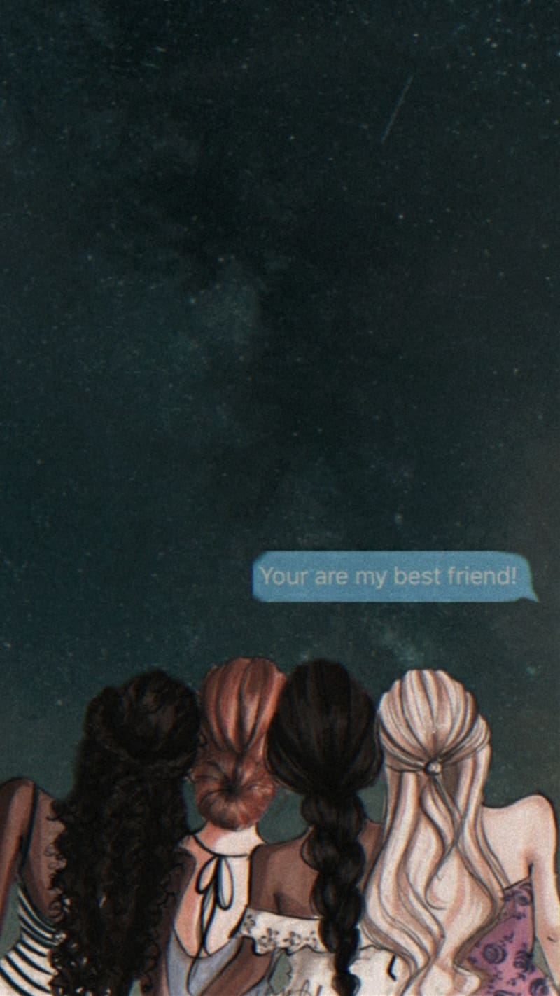 4 Friends Forever, 4 friends, forever, HD phone wallpaper