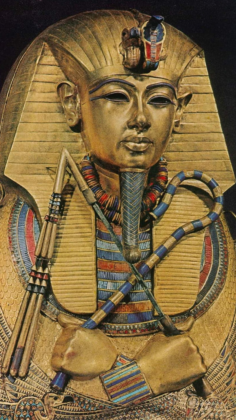 Tuth Ankh Amun, egypt, god, gold, king, king tuth, pharaoh, statue, HD phone wallpaper