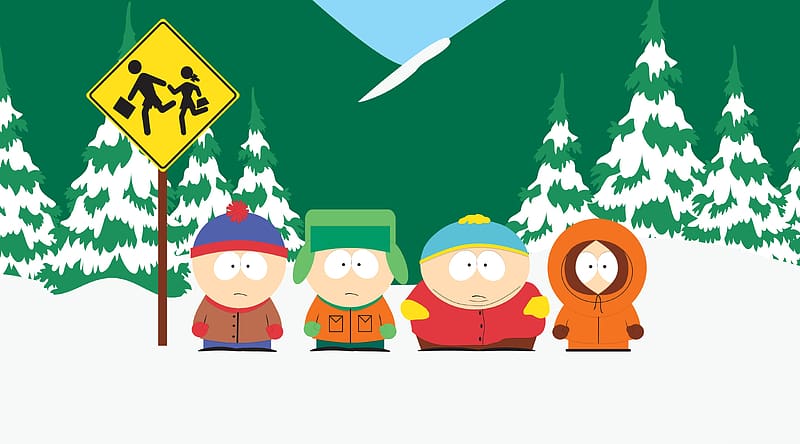 South Park - Eric, Stan, Kyle, Kenny Ultra, Cartoons, South Park, Eric, animated, sitcom, southpark, stan, kyle, kenny, HD wallpaper