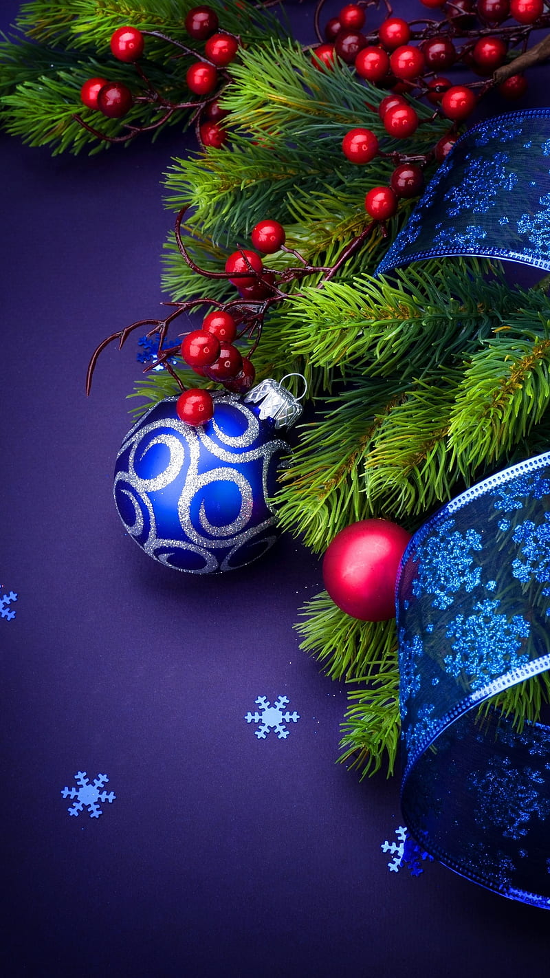 Christmas decoration, baubles, christmas, decorations, HD phone ...