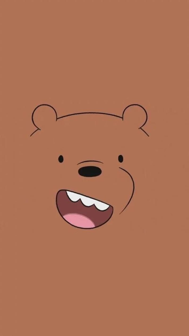 Brown Bear. We bare bears , Bear , Bare bears, Brown Bear Cartoon, HD phone wallpaper