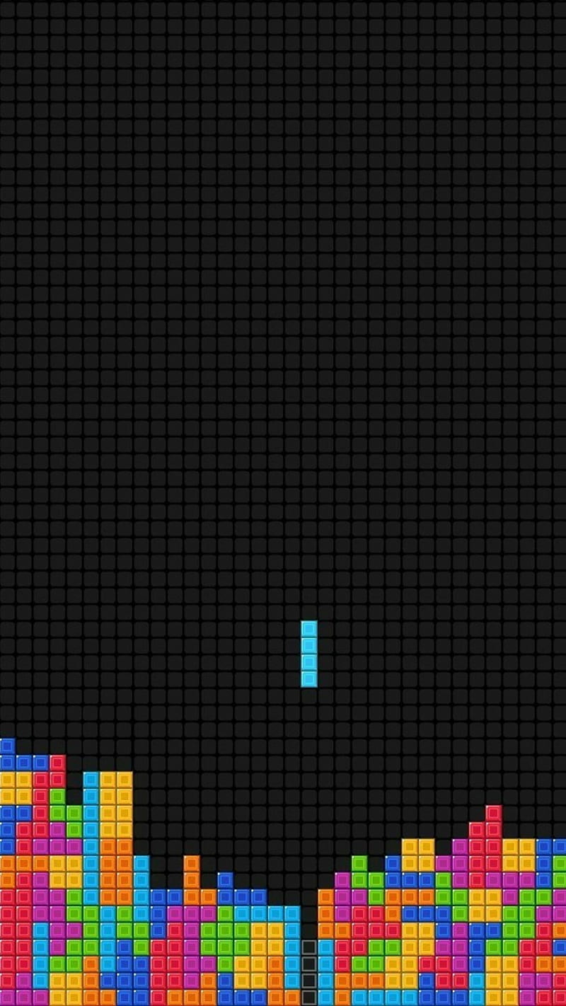 Tetris, 80s, bits, art, cubes, square, retro, switch, HD phone wallpaper