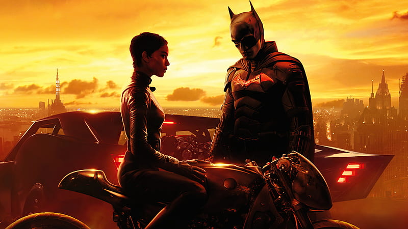 Batman And Catwoman In The Batman Movie 2022, the-batman, batman, catwoman, superheroes, movies, 2022-movies, HD wallpaper