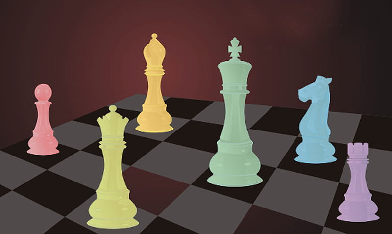chess board, board, mate, colored, chess, HD wallpaper