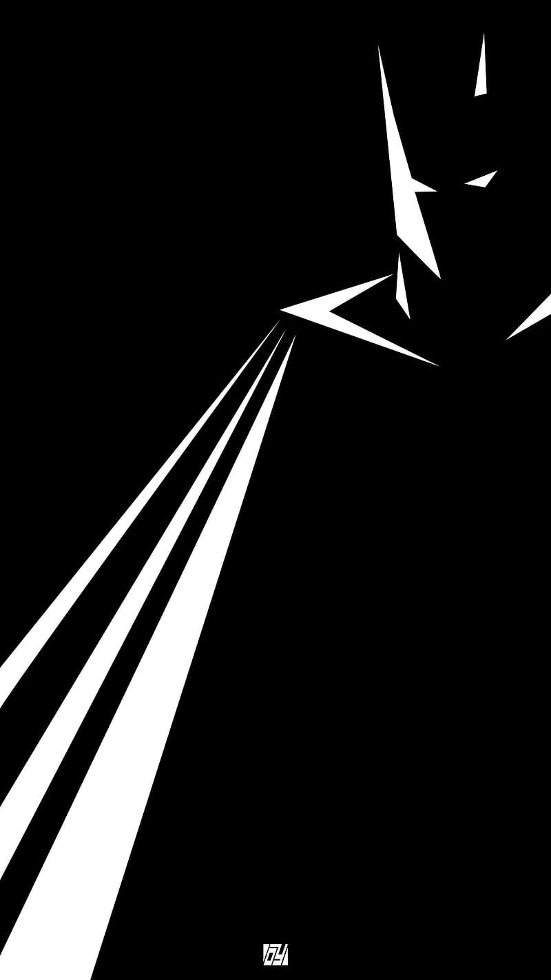Batman, black, dark, desenho, omer, omergraphic, white, yilmaz, ylmzdesign, HD phone wallpaper