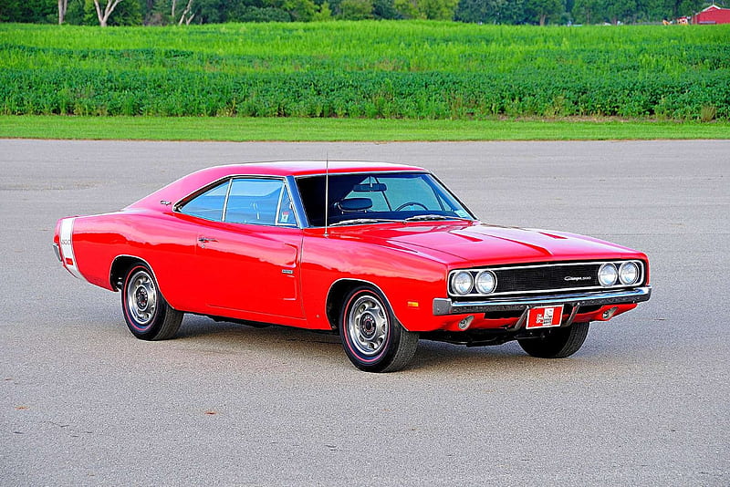 First 1969 Dodge Charger 500 Remains in Amazing Unrestored Condition, Classic, Red, Muscle, Mopar, HD wallpaper