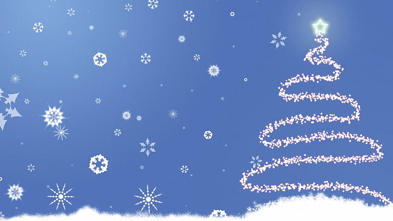 Snowflake Stars Christmas, HD wallpaper