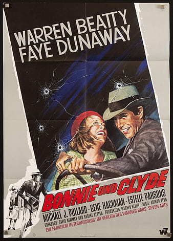 Sold Price: Movie poster for Bonnie and Clyde, with Warren Beatty and ...