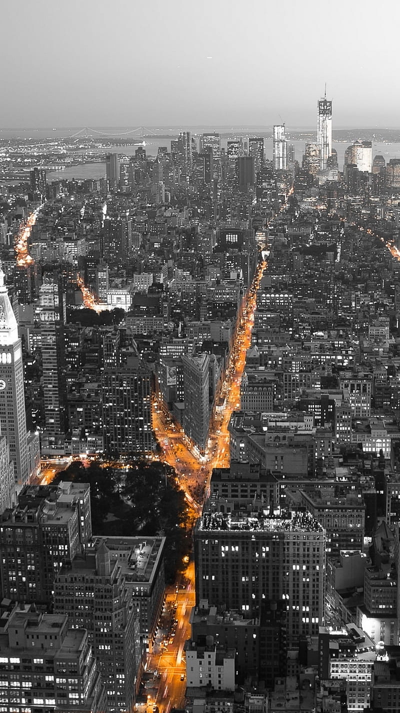Dark, night, vertical, New York City, USA, portrait display, HD phone  wallpaper | Peakpx