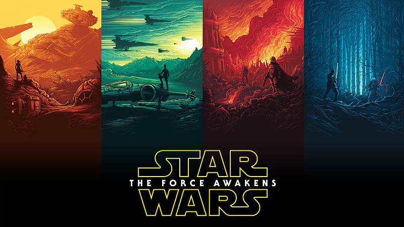 Star Wars Poster Logo, star-wars, movies, logo, HD wallpaper