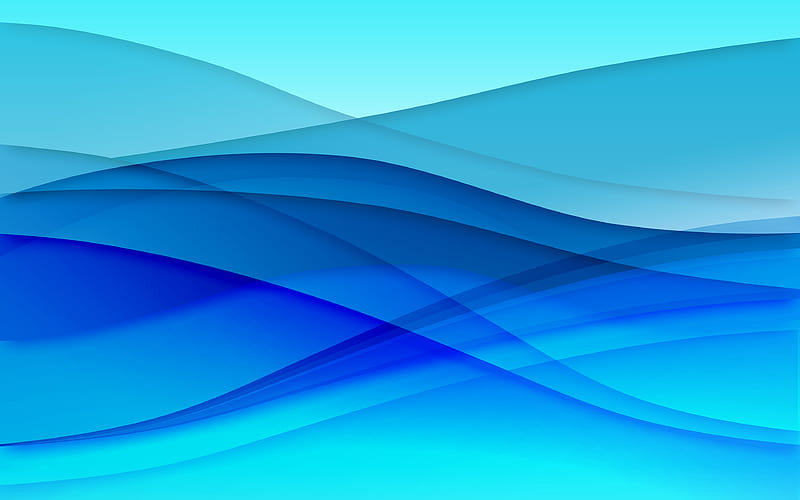 blue waves, waves texture, blue background, creative, abstract waves, lines, waves background, abstract art, HD wallpaper