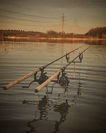 HD fishing at the lake wallpapers