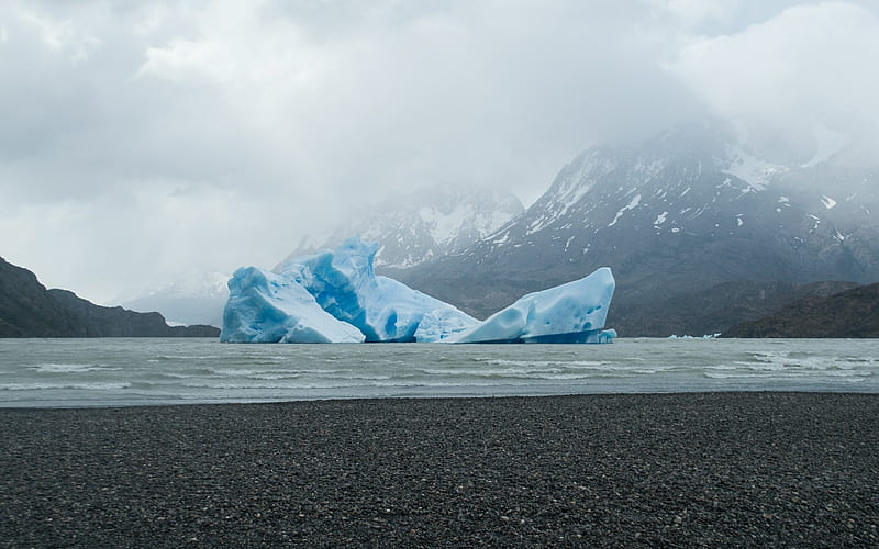Glacial Giant, Cold, Chile, Mountain, South America, Ice, Glacier, HD wallpaper