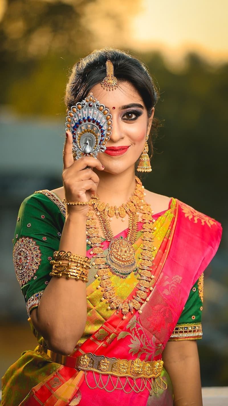Ladki , South Indian Bride, south indian, bride, HD phone wallpaper