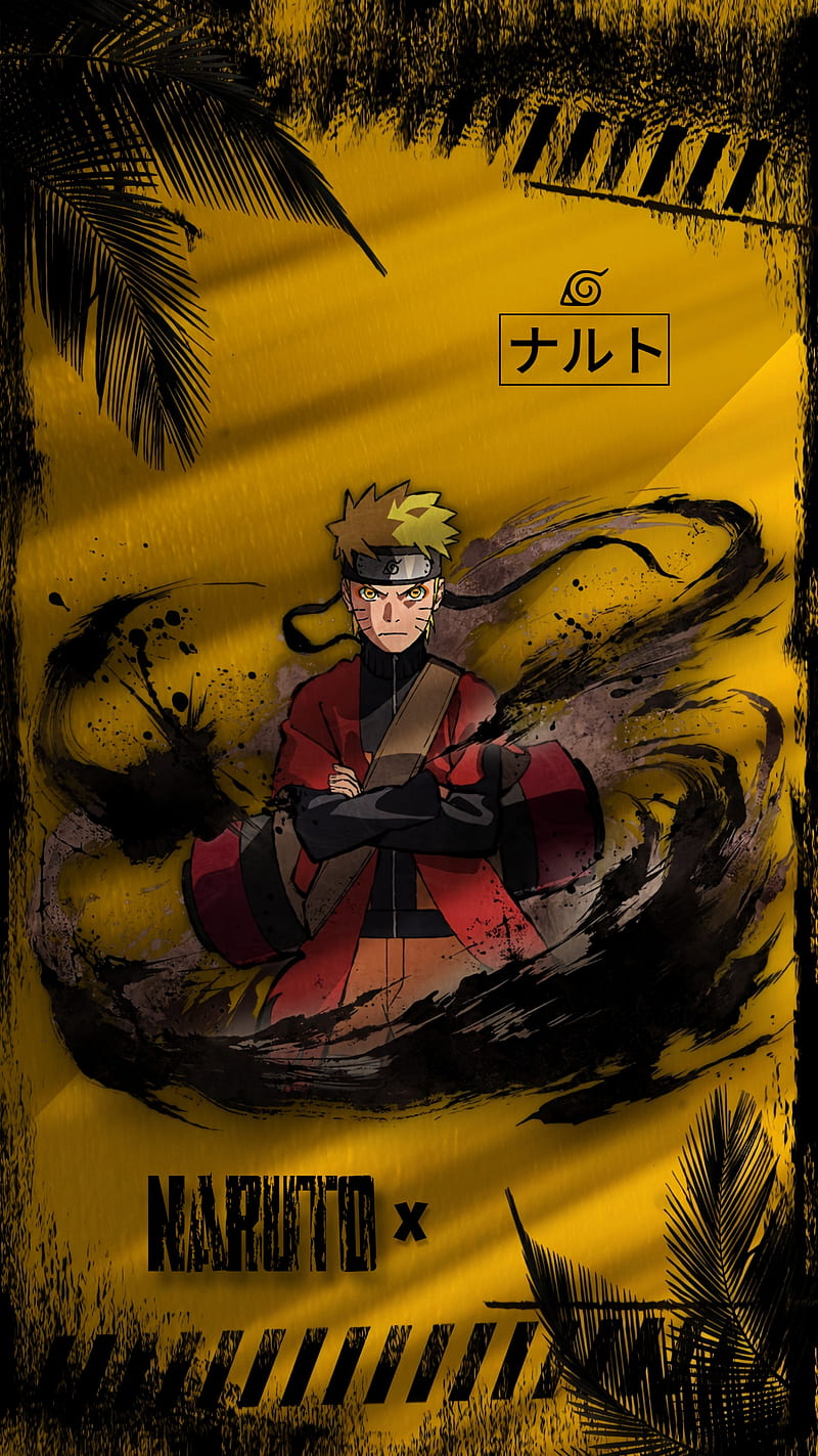 Naruto , yellow, anime, edit, naruto shippuden, naruto uzumaki, otaku, sombras, HD phone wallpaper