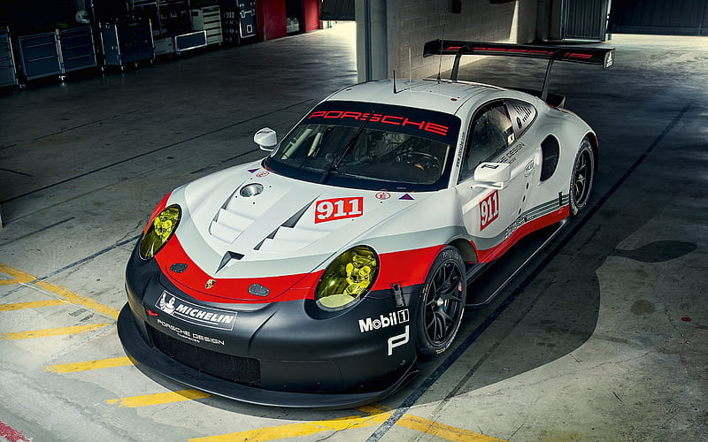 Porsche 911 RSR, 2017, tuning Porsche, sport Porsche, HD wallpaper