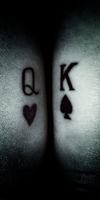 King and queen, ace, as, love, mr, poker, tattoo, HD phone wallpaper